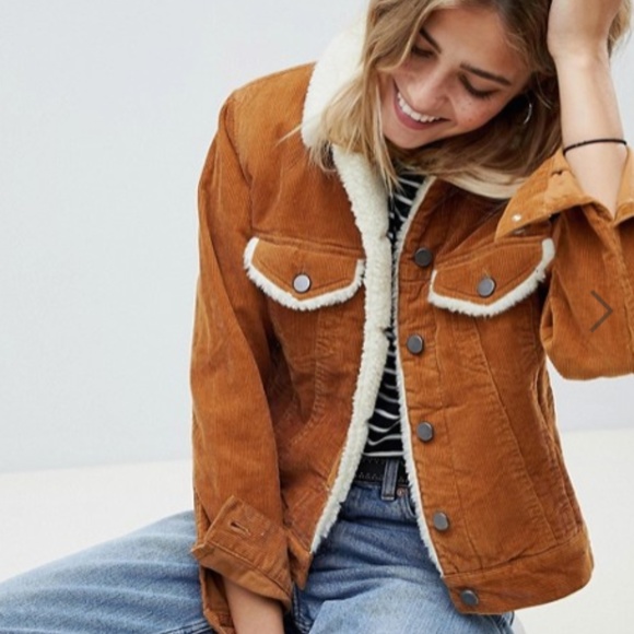 ASOS Jackets & Blazers - ASOS Corduroy Jacket with Fleece Collar - NWOT!!!